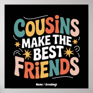 Affiche Les cousins font les meilleurs amis, frères et sœu