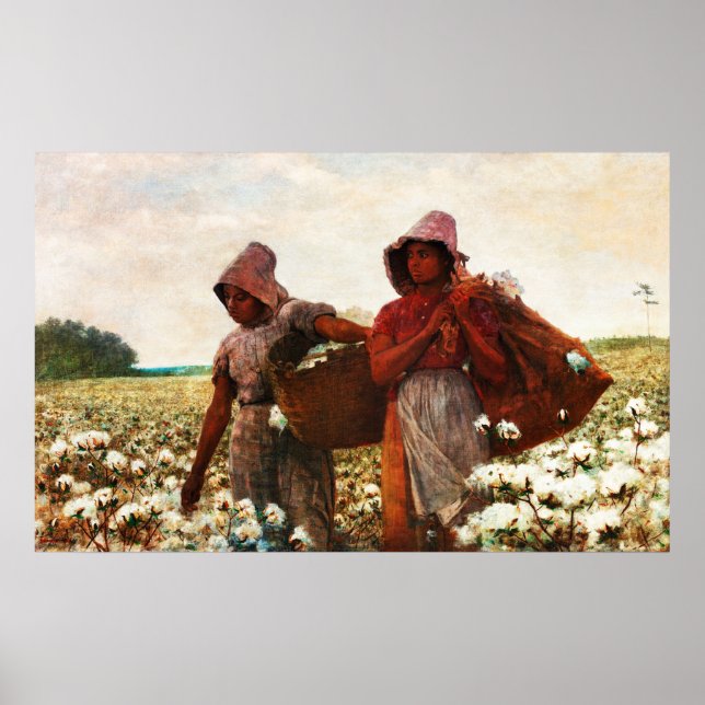 Affiche Les Cueilleurs de Coton par Winslow Homer (Devant)