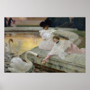 Affiche Les cygnes, 1900
