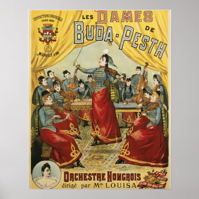 AFFICHE LES DAMES DE ~ BUDA PESTH (Devant)
