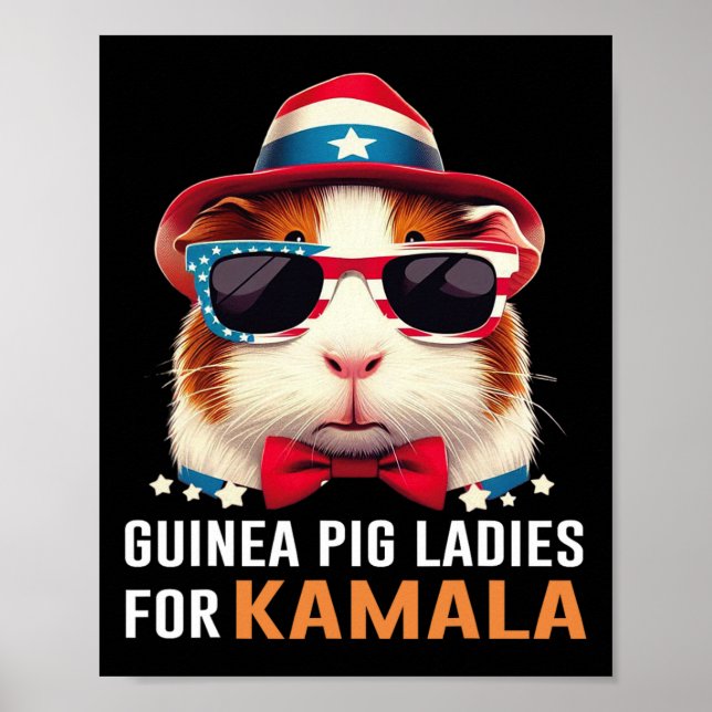 Affiche Les Dames De Cochon Pour Kamala Drôle Chat 2024 Pr (Devant)