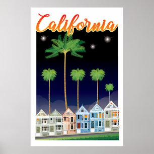 Affiche Les Dames Peintes en Nuit San Francisco