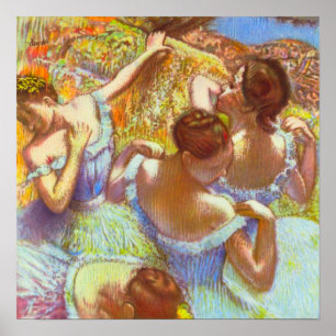 Affiche Les Danseuses bleues d'Edgar Degas
