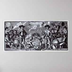 Affiche Les découvreurs célèbres de l'Angleterre