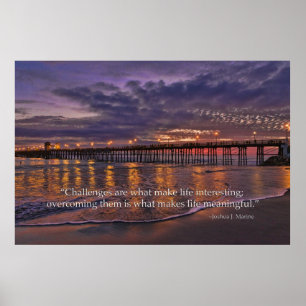 Affiche Les défis sont ce qui font à la vie l'affiche