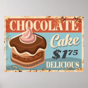 Affiche Les desserts pâtisseries