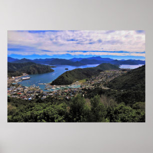 Affiche Les détroits de Picton et Marlborough