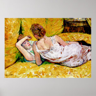 Affiche Les deux amis par Henri de Toulouse-Lautrec