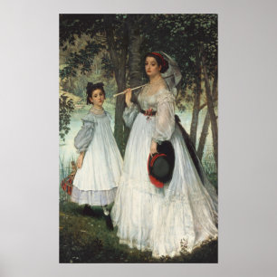 Affiche Les Deux Soeurs : Portrait, 1863