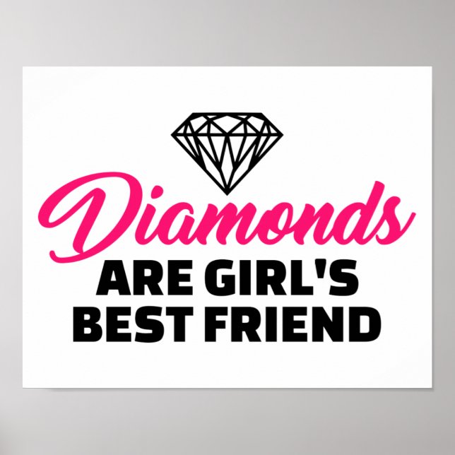 Affiche Les diamants sont le meilleur ami de la fille (Devant)