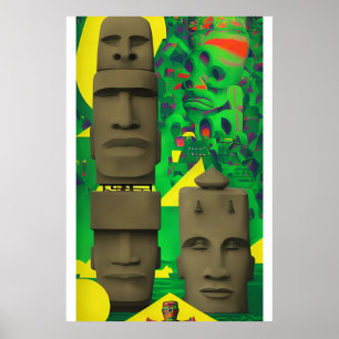 Affiche Les Dieux Anciens Sont De Nouveau - Ken Gage Art