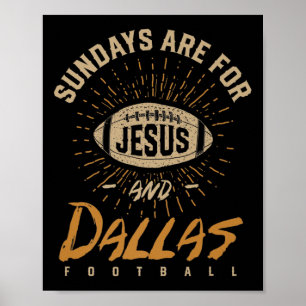 Affiche Les dimanches sont pour Jésus et le football de Da