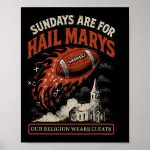 Affiche Les dimanches sont pour les Hail Marys drôle de jo