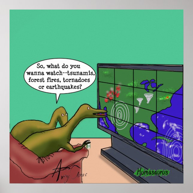 Affiche Les dinosaures du changement climatique (Devant)