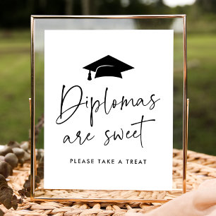 Affiche Les Diplômes modernes sont Doux Graduation Party S
