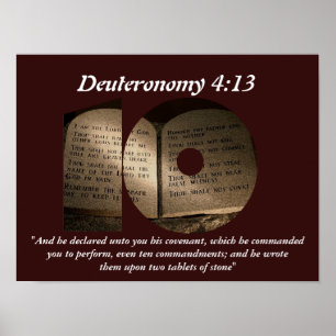 Affiche Les dix commandements