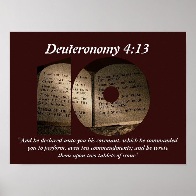 Affiche Les dix commandements (Devant)