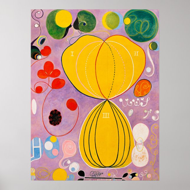 Affiche Les dix plus grandes, no 7, adultes par Hilma af K (Devant)