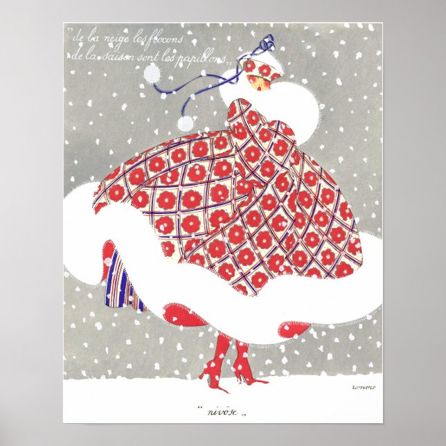 Affiche Les douze mois de l'année : Nivose (Devant)