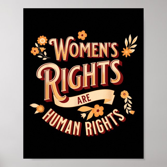 Affiche Les Droits De L'Homme Feminist Pro Choice (Devant)