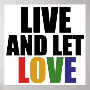 Affiche Les droits homosexuels d'AMOUR sont égaux