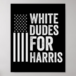 Affiche Les Duds De Harris Appuient Le Drapeau Du Présiden