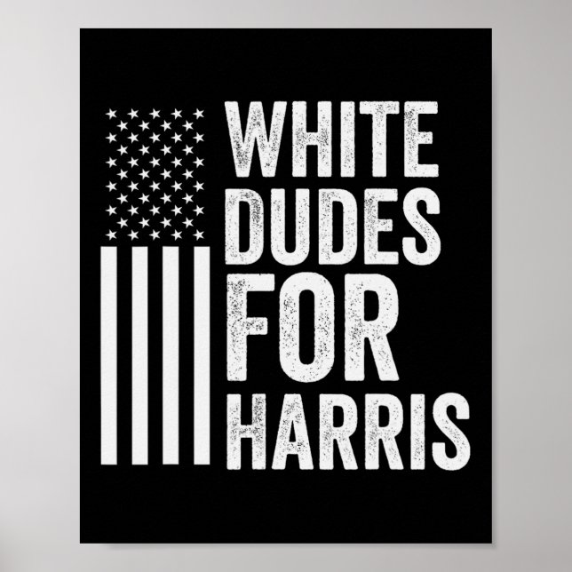 Affiche Les Duds De Harris Appuient Le Drapeau Du Présiden (Devant)