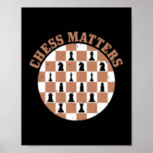 Affiche Les échecs