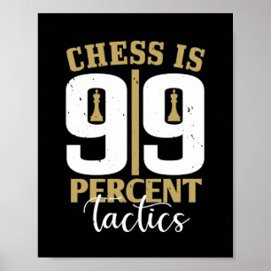 Affiche Les Échecs Sont Tactiques À 99%