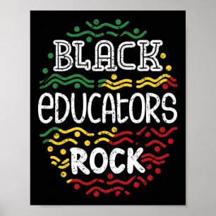 Affiche Les éducateurs noirs rock - Mois de l'histoire des