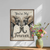 Les éléphants dans l'art de l'amour pour toujours