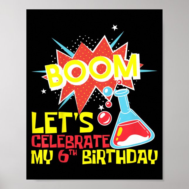 Affiche Les enfants Boom Célébrons la 6e science d'anniver (Devant)