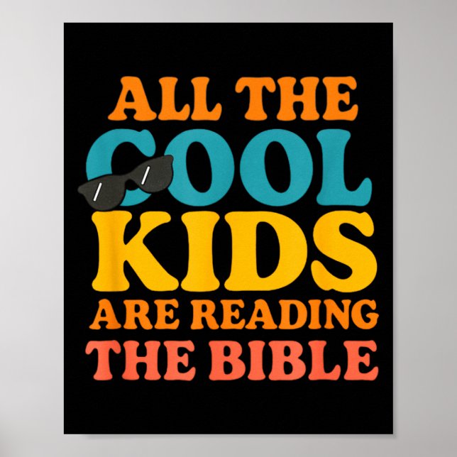 Affiche Les enfants cool lisent la Bible  (Devant)