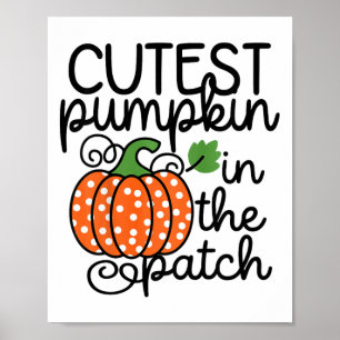 Affiche Les Enfants Cutest Citrouille Dans Le Patch Par