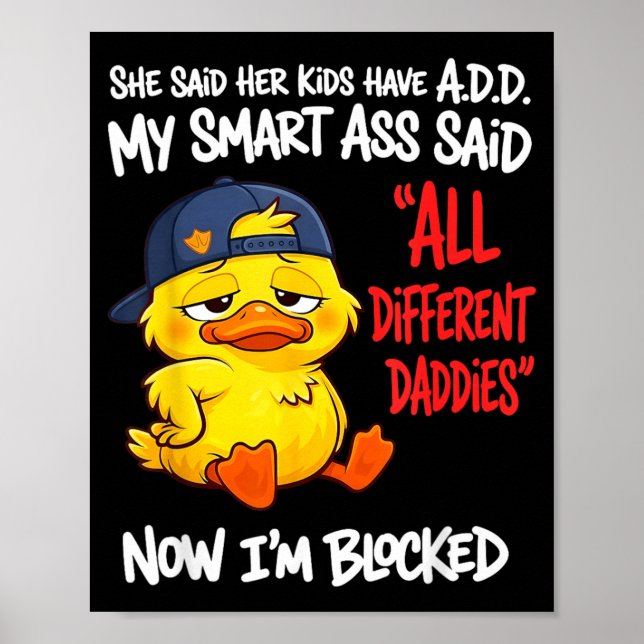 Affiche Les enfants dits ont un T D A dit intelligent diff (Devant)