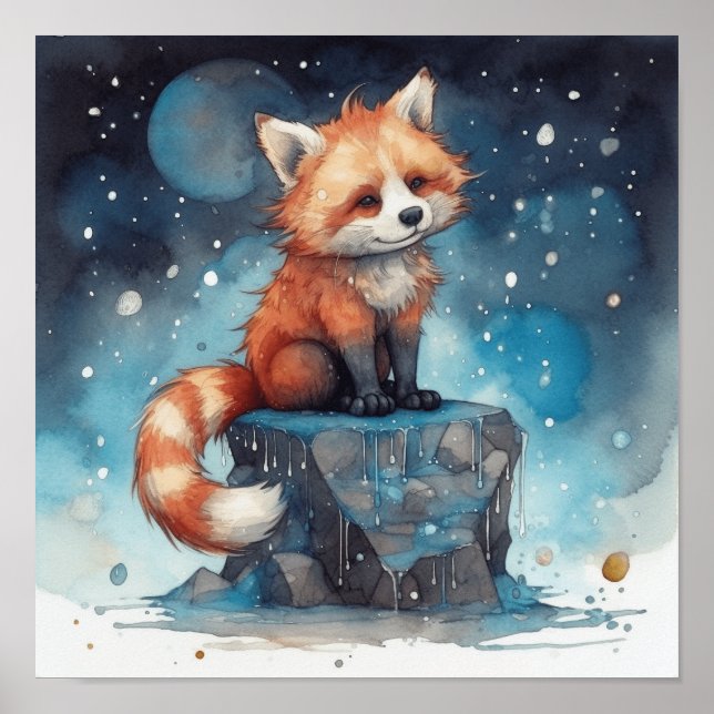 Affiche Les enfants Dreamy Red Panda Art (Devant)