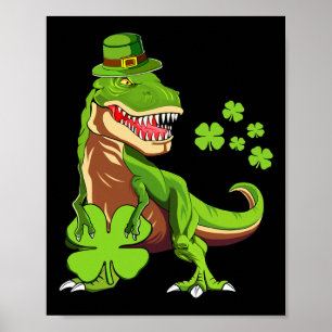 Affiche Les enfants heureux St Pat Trex Day Dino St Patric