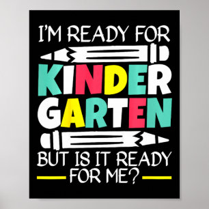 Affiche Les enfants, je suis prêt pour la maternelle, mais