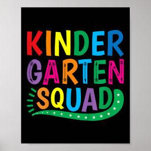 Affiche Les enfants Les enfants La maternelle Squad Retour