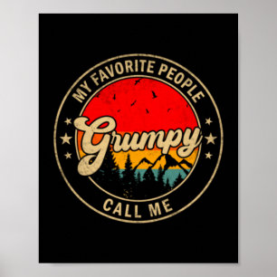 Affiche Les Enfants M'appellent Gpy Retro Pour Papa Grand-