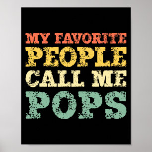 Affiche Les enfants m'appellent Pops Vintage