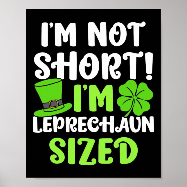 Affiche Les enfants St Patricks Day Je ne suis pas petit j (Devant)