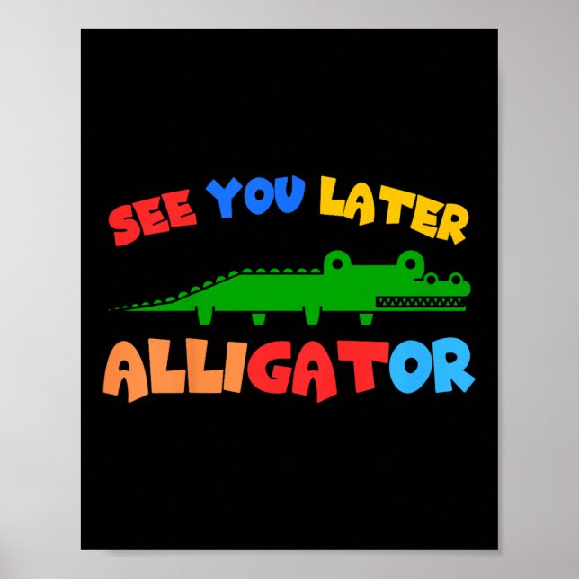 Affiche Les enfants vous voient plus tard Alligator Les en (Devant)