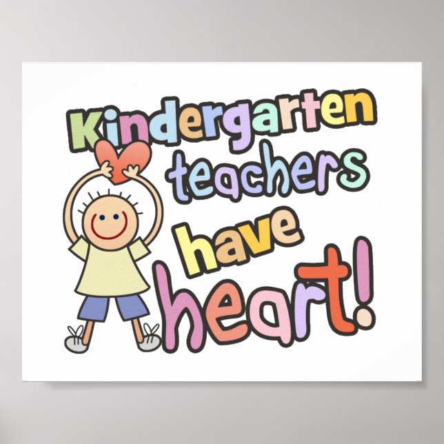 Affiche Les Enseignants De La Maternelle Ont Un Coeur (Devant)