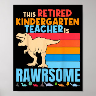 Affiche Les enseignants de maternelle à la retraite sont d