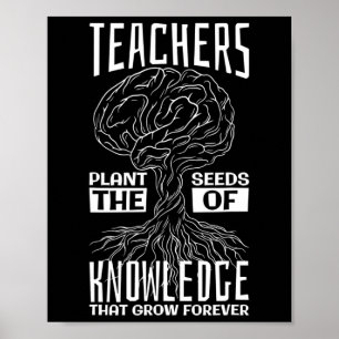 Affiche Les Enseignants Plantent Les Graines De La Connais
