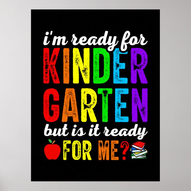 Affiche Les Enseignants Sont Prêts Pour La Maternelle (Devant)