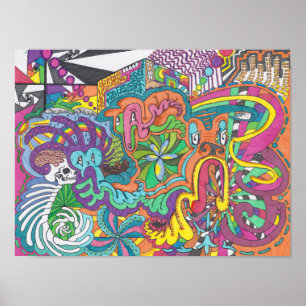 Affiche Les esprits de couleur font tourner Amok