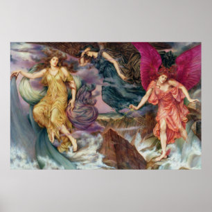 Affiche Les esprits de tempête par Evelyn De Morgan