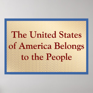 Affiche Les États-Unis appartiennent au peuple